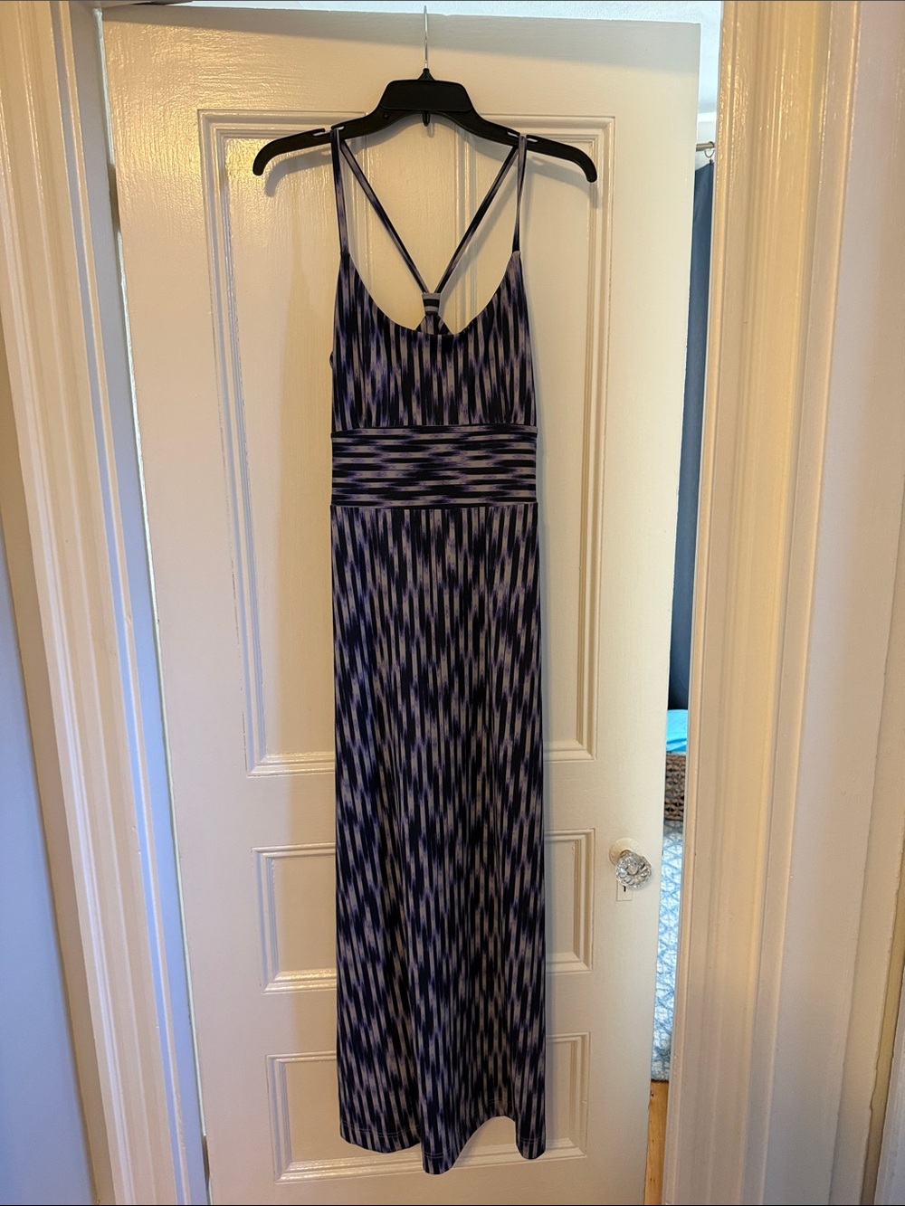 Eddie Bauer Blue and White Maxi Dress